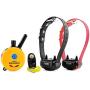 Bundle of 2 Items - E-Collar - ET-302 - Half a Mile Remote Waterproof Two Dog Trainer Mini Educator - Static, Vibration and Sound Stimulation Collar With PetsTEK Dog Training Clicker Training Kit