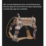 ZJDU Tactical Dog Harness and Dog Tactical Vest Leash Set, with Handles & Metal Buckle,for Large Medium Dogs, MOLLE Vest for Service & Training Military