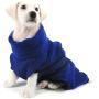 GabeFish Super Absorbent Microfiber Dog Bathrobe Full-Wrap Cats Bath Towel Cape