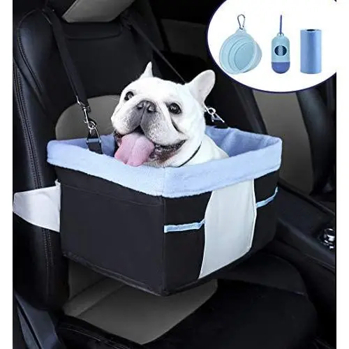 LIMETEK Pet Car Booster Seat, Elevated Car Seat for Dogs with Metal Frame Construction, Lookout Dog Car Seats for Small Dogs Pets Up to 25Lbs LIMETEK Pet Car Booster Seat, Elevated Car Seat for Dogs with Metal Frame Construction, Lookout Dog Car Seats for Small Dogs Pets Up to 25Lbs