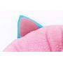 MJEMS Dog Cosy Bed Pets Cat Ear Shape Cartoon Bed, Washable，Winter Warm House,Universal Pet House for Dog，Cat（Grey）