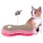 ocijf179 Cat Toy Pet Cat Kitten Track Ball Bell Disc Mouse Doll Spring Plate Interactive Toy - Blue