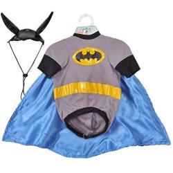 DC Comics Batman Pet Costume Shirt With Cape