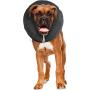 ZenPet Protective Inflatable Recovery Collar for Dogs and Cats - Soft Pet Cone Does Not Block Vision E-Collar - Designed to Prevent Pets from Touching Stitches, Wounds and Rashes