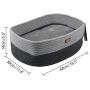 ALL FOR PAWS Oval Cat Bed with Special Weaving Design, Super Soft Durable Pet Bed with Firm Breathable Cotton for Cats and Small Dogs