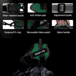 voopet No Pull Service Dog Harness,Therapy Dog Vest Harness with Reflective Straps,Lightweight Breathable and Adjustable Pet Halters,Easy On and Off Pet Vest Harness for Small Medium Large Dogs