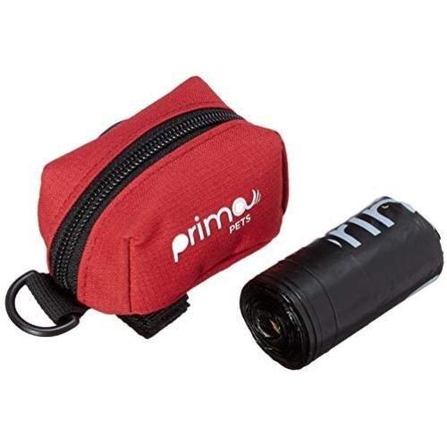 Prima Pets Dog Poop Bag Holder Leash Attachment, Waste Bag Dispenser, Lightweight Fabric, Walking, Running or Hiking Accessory