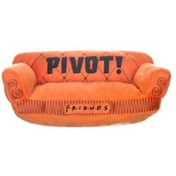 Friends TV Show Friends Dog Toy | Orange Sofa Pivot Couch from Friends TV Show Stuffed Animal Dog Toy | Friends TV Show Merchandise Plush Dog Toy