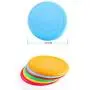 ZoyPet Dog Toy Fetch Toys Flying Disc Throw Durable Non-Toxic Rubber Outdoor Dog Training Toy Lightweight Exercise Playing Chew Flyer,6.5 inch 3 Pack Colors May Vary DT12