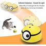 grewtech Interactive Cat Toy Intelligent Escaping Ball Kitty Toy Automatic Cat Teaser Ball - Rampage Moving, Flash & Sound Automatic Pet Toy