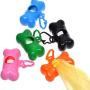 COSMOS 5 Pack Bone Shaped Pet Waste Disposal Dog Poop Bags Dispenser, RANDOM in color