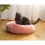 Donut Dog Bed Pet Bed Faux Fur Cuddler Round Comfortable Washable Dog and Cat Plush Nest Cushion Bed Improve Pet Sleeping