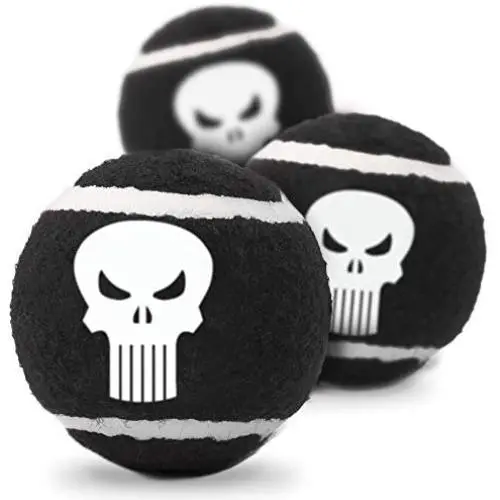 Buckle-Down Dog Toy Tennis Balls Punisher Logo4 Black Buckle-Down Dog Toy Tennis Balls Punisher Logo4 Black
