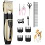 iThrough Dog Clippers for Grooming, Dog Grooming Clippers Kit - Pet Clippers for Dogs - Low Noise Dog Hair Trimmer Dog Shears Shaver Clippers for Cats, Small Dogs & Large Dogs