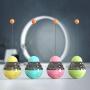 ocijf179 Cat Teaser Feeder Ball Cat Kitten Funny Tumbler Slow Eating Food Leak Dispenser Feeder Ball Teaser Toy - Green