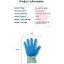 Plieren Floating Hair Brush for Cats and Dogs pet Grooming Gloves, Gentle dusting Brush Gloves (with self-Cleaning Brush), efficient pet Hair Removal Massage Gloves Blue
