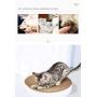 ZWHY Cat Scratcher Lounge Cardboard Cat Scratcher for Indoor Cats Round Cat Scratching House for Medium and Small Cats