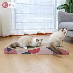 ComSaf MSBC Cat Scratcher Cardboard,Corrugated Scratch Pad, Cat Scratcher Lounge Bed for Furniture Protection, Cat Training Toy