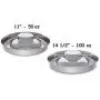 Pro Select Stainless Steel Multi Puppy Pan Litter Feeder Dish Dog Bowl Saucer Choose Size Pro Select Stainless Steel Multi Puppy Pan Litter Feeder Dish Dog Bowl Saucer Choose Size