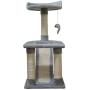 FISH&NAP US02H Cat Tree Cat Tower Cat Condo Sisal Scratching Posts with Jump Platform and Ladder Cat Furniture Activity Center Kitten Play House Grey …