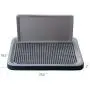 HIPIPET Puppy Dog Potty Tray 23.6X18.1X1.9 Puppy Pad Holder with Removable Post and Wall Cover for Cats and Dogs Toilet HIPIPET Puppy Dog Potty Tray 23.6X18.1X1.9 Puppy Pad Holder with Removable Post and Wall Cover for Cats and Dogs Toilet