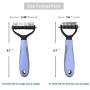 HXN Pet Grooming Tool, 2 Sided Grooming Rake with Comfortable Handle, Pet Dematting Comb Pet Undercoat Rake for Cats and Dog, Easy Knots, Mats, Tangles Removing