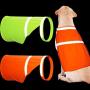 2 Pieces Reflective Dog Vest Pet Hunting Safety Vest Good Visibility Safety Dog Jacket for Outdoor Activity Day and Night in Both Urban and Rural Environments (Fluorescent Yellow, Fluorescent Orange)