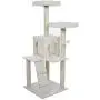 PETMAKER Penthouse Sleep & Play Cat Tree, 4, White PETMAKER Penthouse Sleep & Play Cat Tree, 4, White