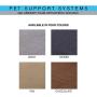 Pet Support Systems Extra Larg 52 x 36 x 7-Inch Gel Memory Foam Orthopedic Bed with Bolster for Dogs - Blue Denim