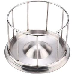 Gancon Stainless Steel Reptile Food Feeder,Durable Water Dish Bowl for Tortoise Turtles(S)