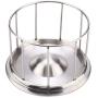 Gancon Stainless Steel Reptile Food Feeder,Durable Water Dish Bowl for Tortoise Turtles(S)