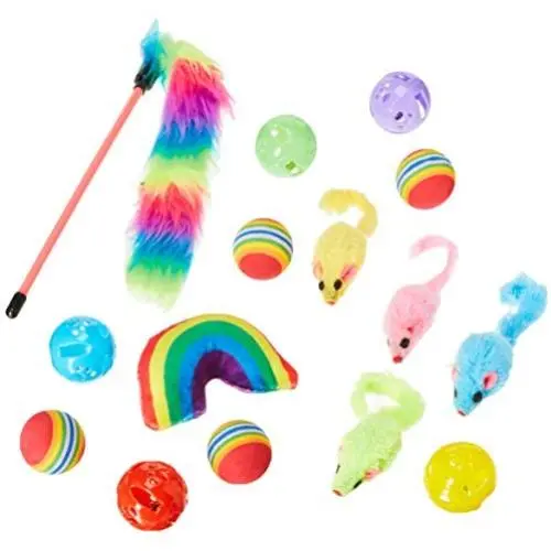 Pet Craft Supply Cat Toy Set - Multi Color cat accessories Pet Craft Supply Cat Toy Set - Multi Color cat accessories