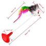 Pet Toys YJ 2 PCS Cat Toy Vertical Bangs Sucker Mouse Funny Cat Stick in New 2020