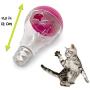 Pet Craft Supply Batty Bulb Treat Dispenser Slow Feeder Interactive Pet IQ Training Chasing Exercise Mental Stimulation Boredom Relief Tumbler Food Ball Weight Control Cat Toy with Light