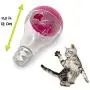 Pet Craft Supply Batty Bulb Treat Dispenser Slow Feeder Interactive Pet IQ Training Chasing Exercise Mental Stimulation Boredom Relief Tumbler Food Ball Weight Control Cat Toy with Light