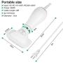 OWNPETS Dog Hair Dryer, 2 in 1 Portable Pet Grooming Blower with Slicker Brush, Adjustable Temperature & Fast-Drying Towel, Perfect Home Pet Care for Dogs, Cats & Other Coated Breed