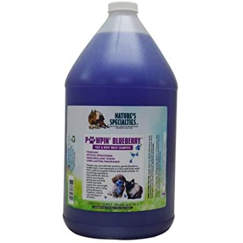 Natures Specialties Puppy Friendly Dog Shampoo for Pets, Concentrate 16:1, Made in USA, Pawpin Blueberry, 1gal