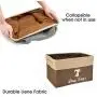 Brabtod Pet Toy and Accessory Storage Bin, Basket Bin Chest Organizer - Perfect for Dog Toys, Blankets, Leashes and Food