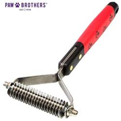 Paw Brothers Stainless Steel Blade Coarse Double Wide Coat Rakke for Professional Groomers