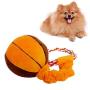 N/ hfjeigbeujfg Squeak Toys,Molar Chew Play Toy Dog Cats Puppy Cotton Rope Football Baseball Plush Doll Sound Play Chew Toy - Basketball