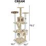 Furhaven Pet - Tiger Tough Tall Cat Tree Entertainment Playground Furniture for Cats & Kittens - Multiple Styles & Colors