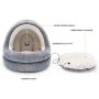 Rednut Cat Bed for Indoor Cats, Therapeutic Round Cuddle Nest Snuggery Burrow Blanket Pet Bed, Machine Washable Cat Beds, and Anti-Slip & Water-Resistant Bottom for Indoor Cats