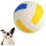 DAWEIF Play Interactive Bite Ball Chewer Dog Chew Toy Squeaky Soft Latex Chewer Floating Bouncing Ball(D Large Volleyball)