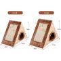 Eitchen Cat House & Scratcher Pads, Triangle Scratching Board, Cat Grinding Claws, Sisal Cat Climbing Frame, Cat Supplies Toys