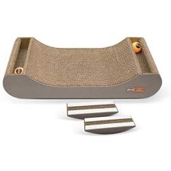 K&H PET Products Kitty Tippy Scratch n Track Cardboard Cat Scratcher Interactive Toy
