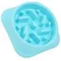 Fdit Slow Dog Food Bowl Dish Anti Choking Slow Eating Water Food Feeder Container Eating Plate(Blue) Fdit Slow Dog Food Bowl Dish Anti Choking Slow Eating Water Food Feeder Container Eating Plate(Blue)