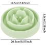 JANEMO Dog Bowl,Slow Feeder Dog Bowl, Slow Dog Bowl Use for Pet Puppy Healthy Eating Diet, Green