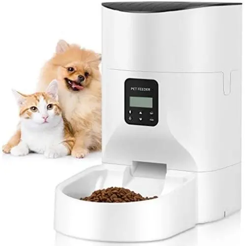 TOO TOO 7L Automatic Dog Feeder, Timer Cat Food Dispenser with Desiccant Bag for Dry Food, Programmable Portion Control 1-4 Meals per Day&Voice Recorder for Small/Medium Pets (White) TOO TOO 7L Automatic Dog Feeder, Timer Cat Food Dispenser with Desiccant Bag for Dry Food, Programmable Portion Control 1-4 Meals per Day&Voice Recorder for Small/Medium Pets (White)