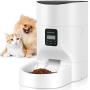 TOO TOO 7L Automatic Dog Feeder, Timer Cat Food Dispenser with Desiccant Bag for Dry Food, Programmable Portion Control 1-4 Meals per Day＆Voice Recorder for Small/Medium Pets (White)