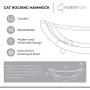 Furry Tom Premium Cat Bed - Rocking and Static Cat Hammock - Modern and Minimalist Pet Bed - Pine Wood and Linen - Elephant Gray Furry Tom Premium Cat Bed - Rocking and Static Cat Hammock - Modern and Minimalist Pet Bed - Pine Wood and Linen - Elephant Gray
